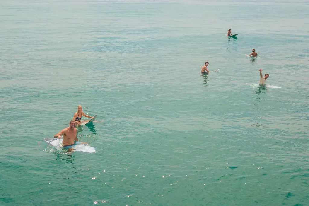 Happy Surfers in Sri Lanka's line up