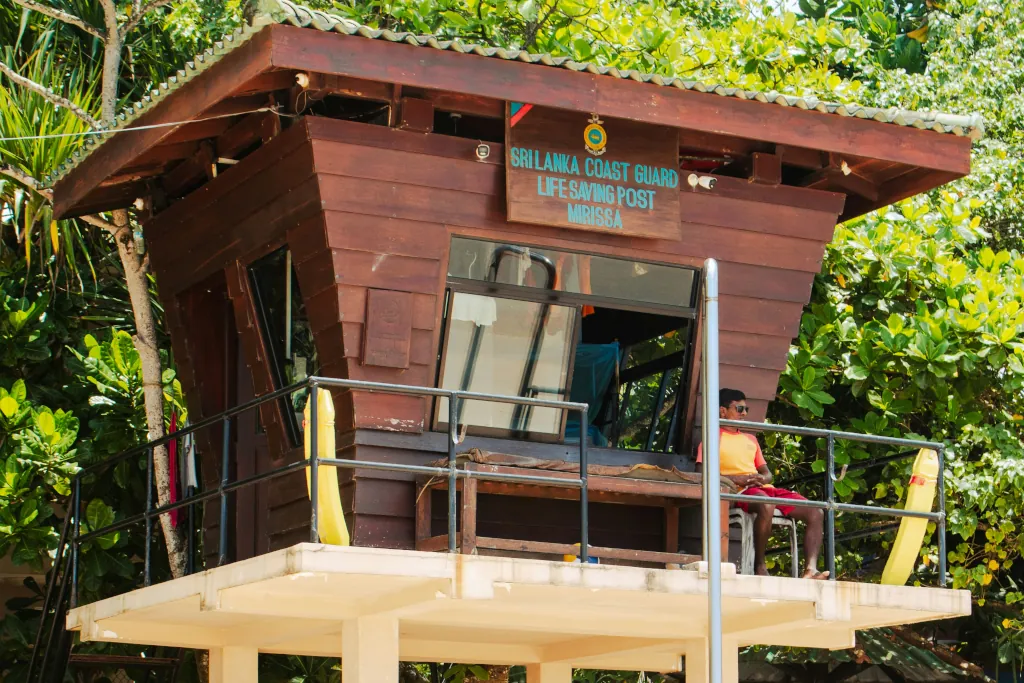 life guard station in Sri Lanka