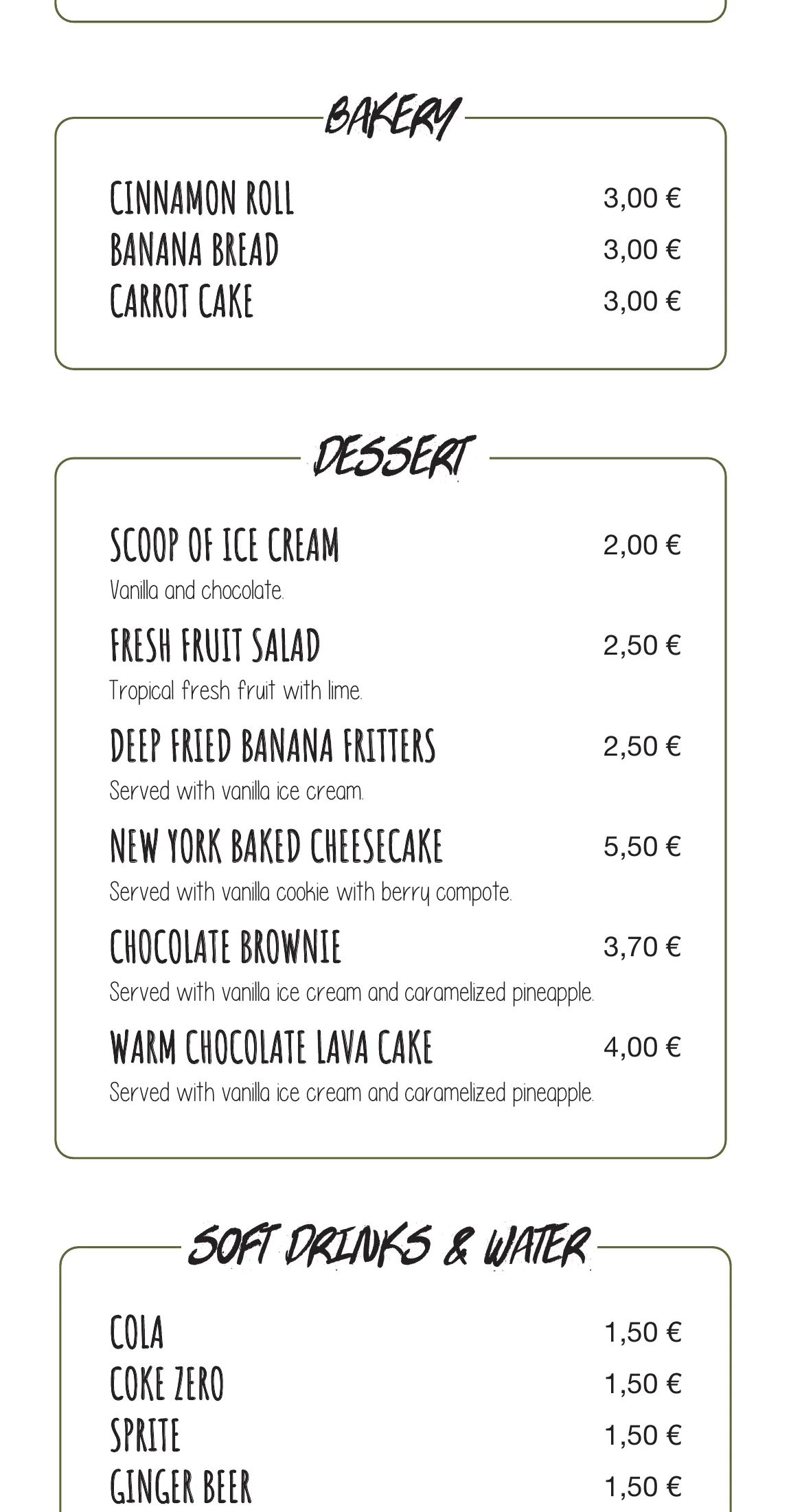 Kima Surf Hiriketiya menu – part 7 of 11