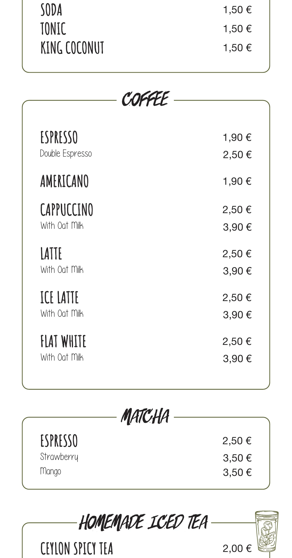 Kima Surf Hiriketiya menu – part 8 of 11
