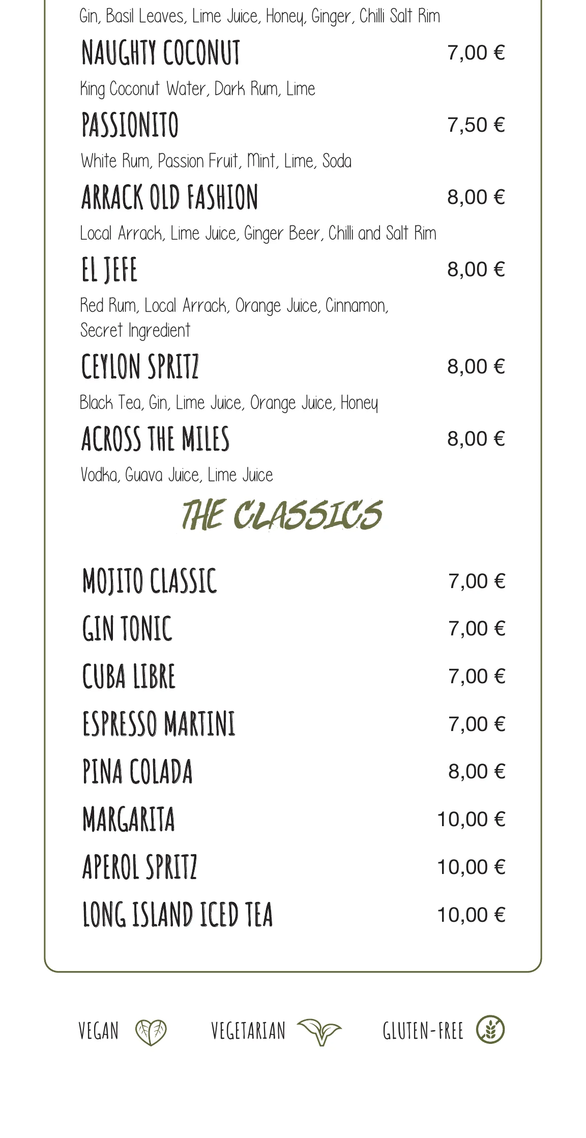 Kima Surf Hiriketiya menu – part 11 of 11