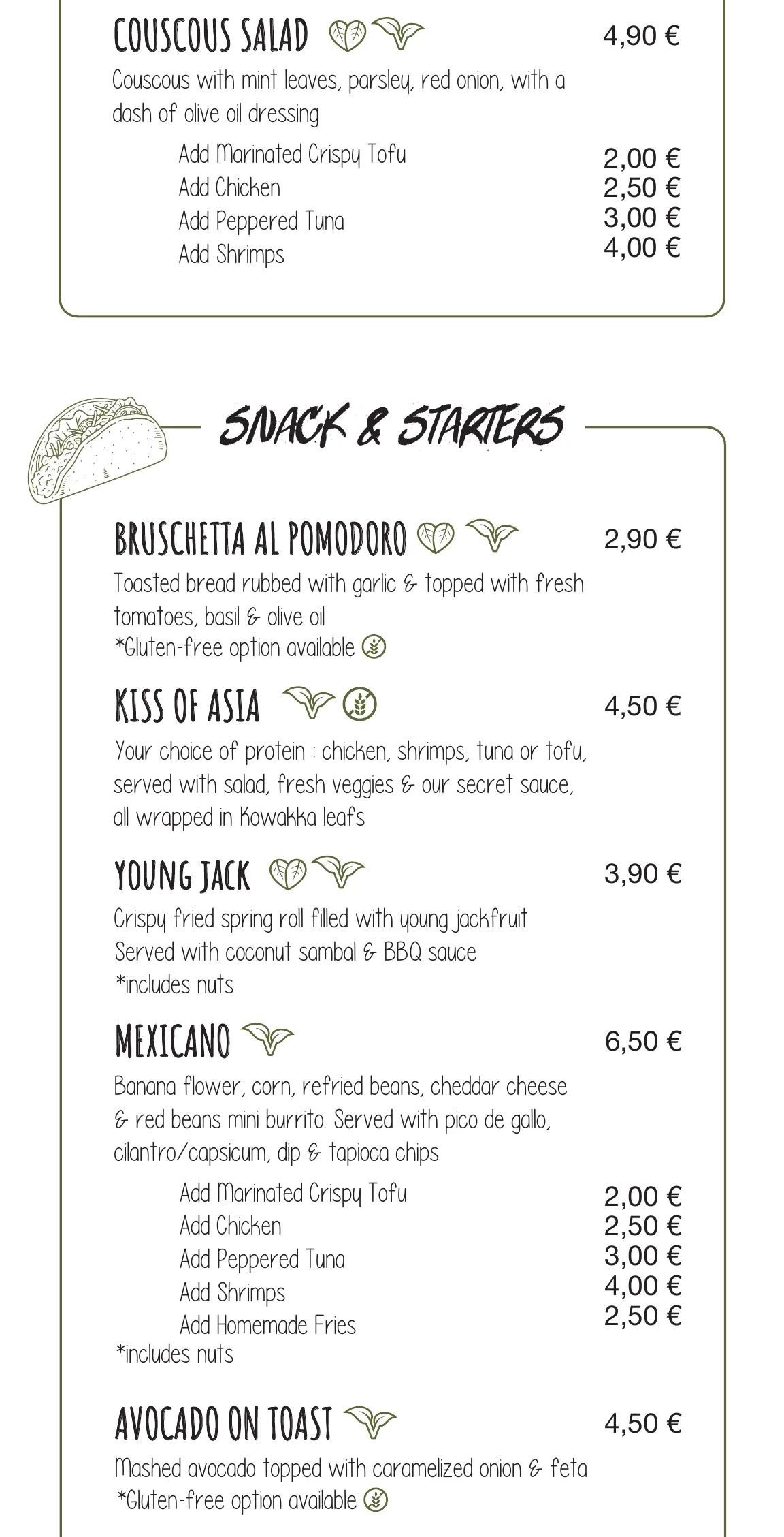 Kima Surf Weligama menu – part 2 of 11