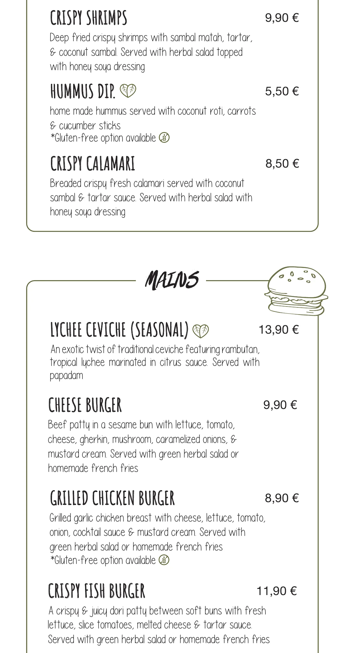 Kima Surf Weligama menu – part 3 of 11