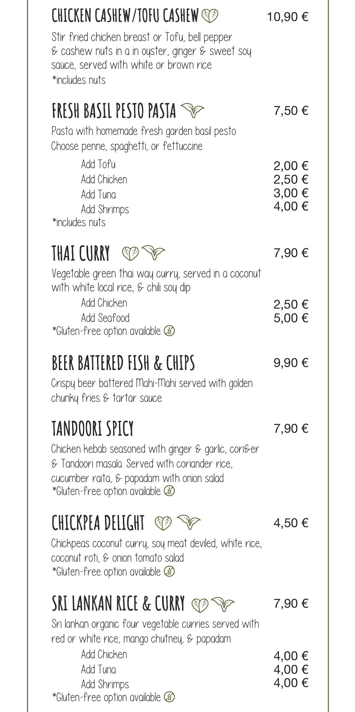 Kima Surf Weligama menu – part 4 of 11