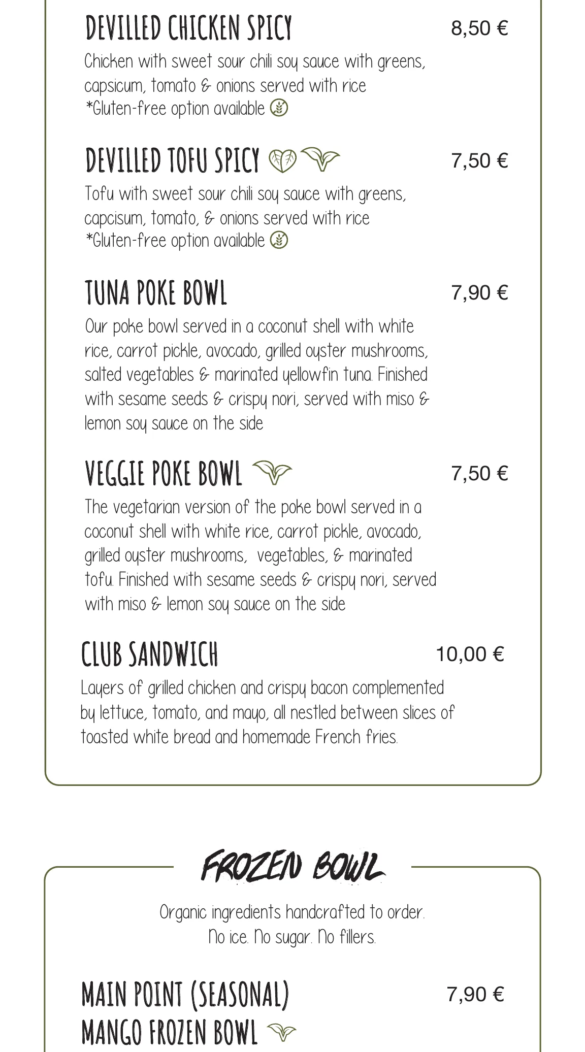 Kima Surf Weligama menu – part 5 of 11