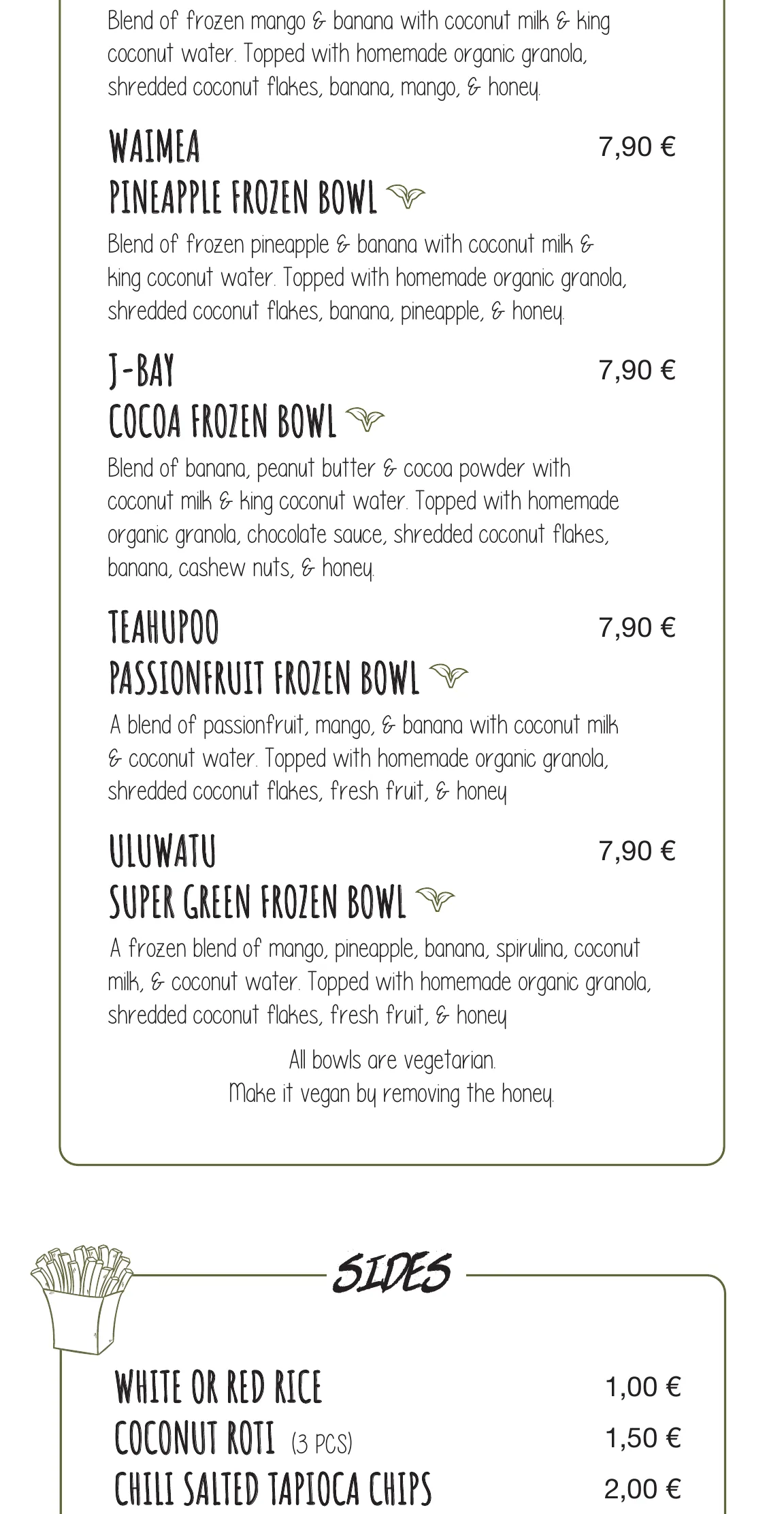 Kima Surf Weligama menu – part 6 of 11