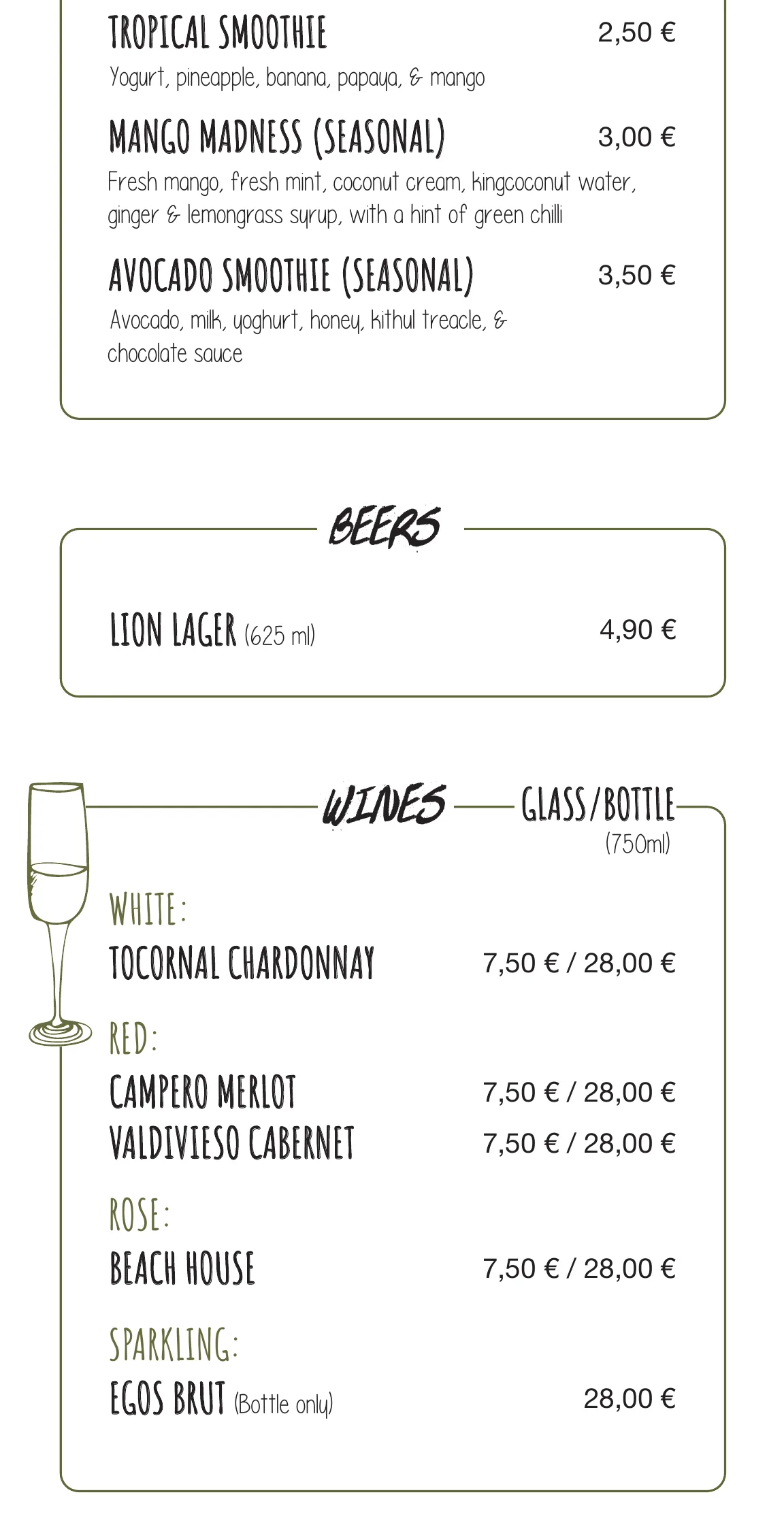 Kima Surf Weligama menu – part 10 of 11