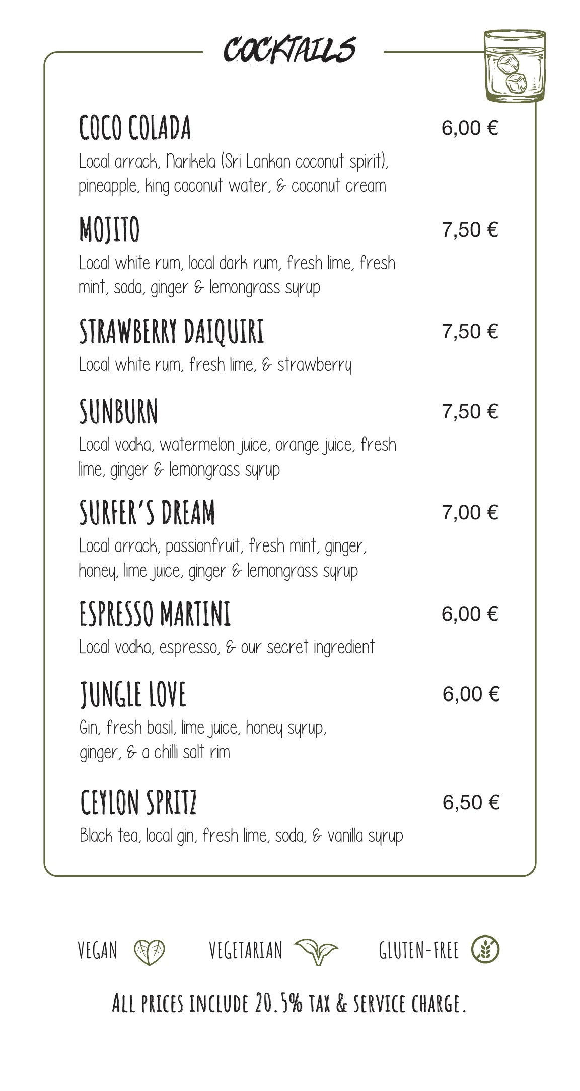 Kima Surf Weligama menu – part 11 of 11